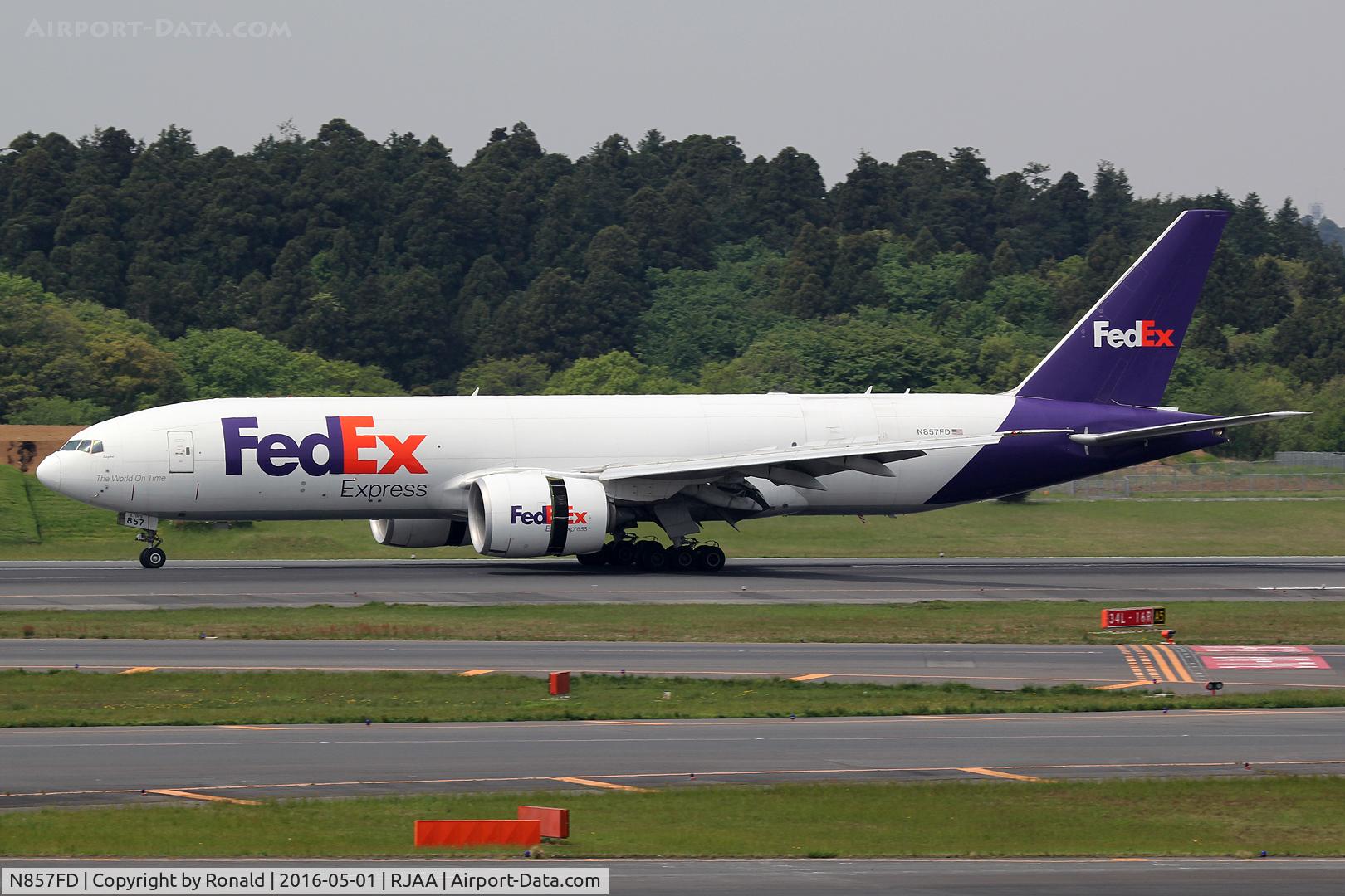 N857FD, 2010 Boeing 777-FS2 C/N 37728, at nrt
