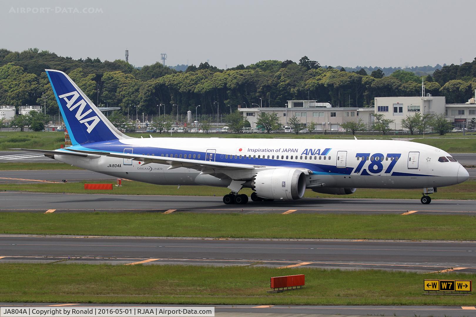 JA804A, 2010 Boeing 787-8 Dreamliner C/N 34486, at nrt