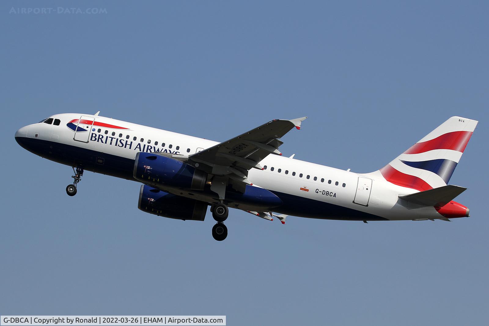 G-DBCA, 2004 Airbus A319-131 C/N 2098, at spl