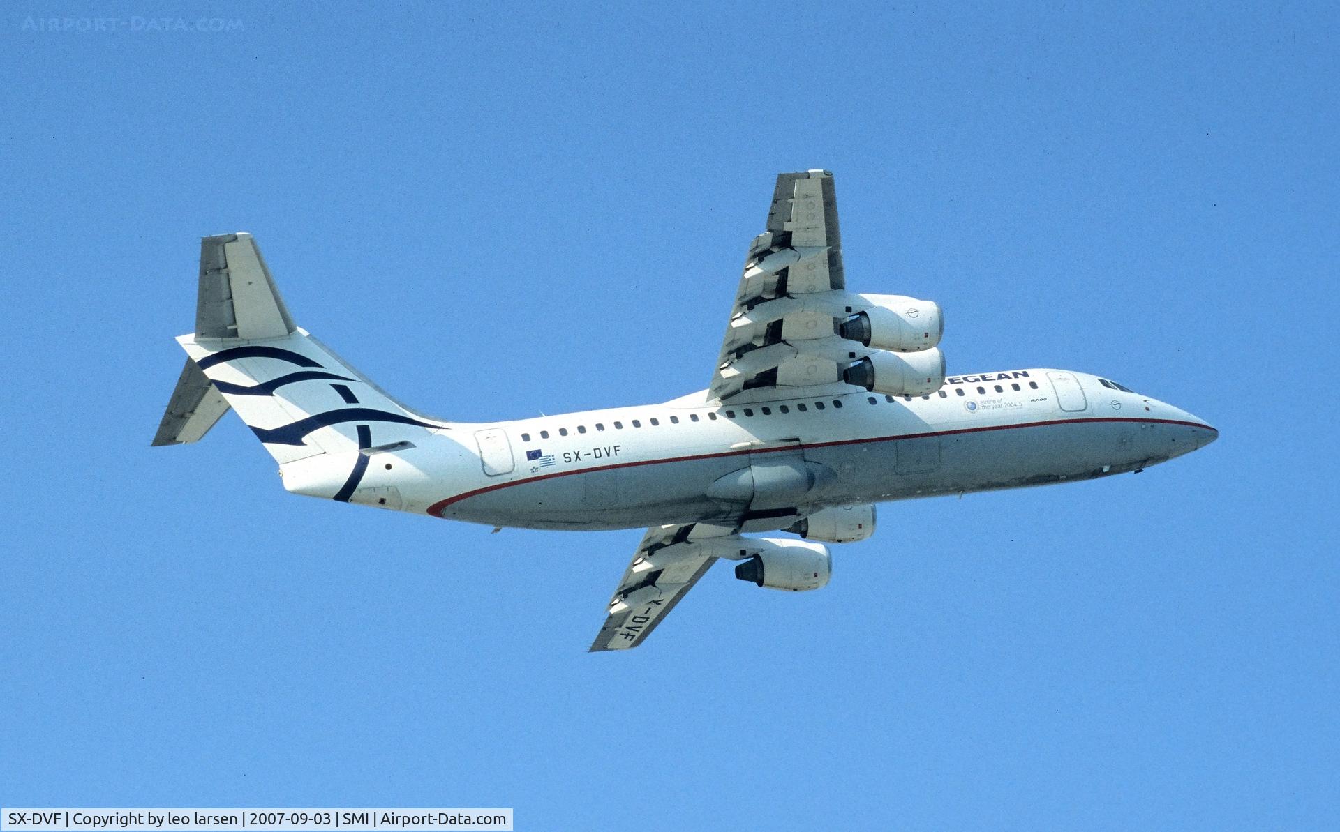 SX-DVF, 2000 British Aerospace Avro 146-RJ100 C/N E3375, Samos 3.9.2007