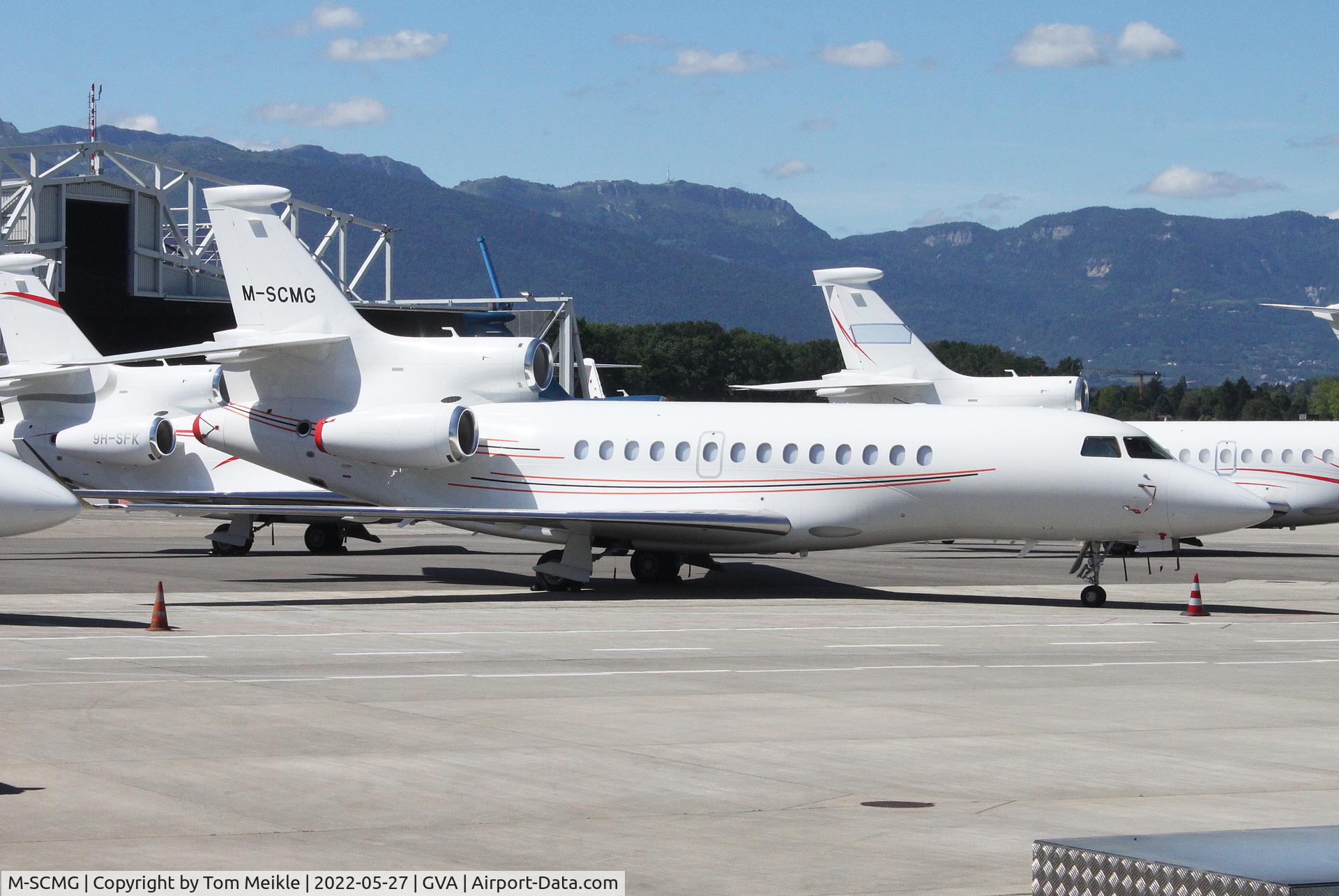 M-SCMG, 2011 Dassault Falcon 7X C/N 96, At Geneva 27 May 22