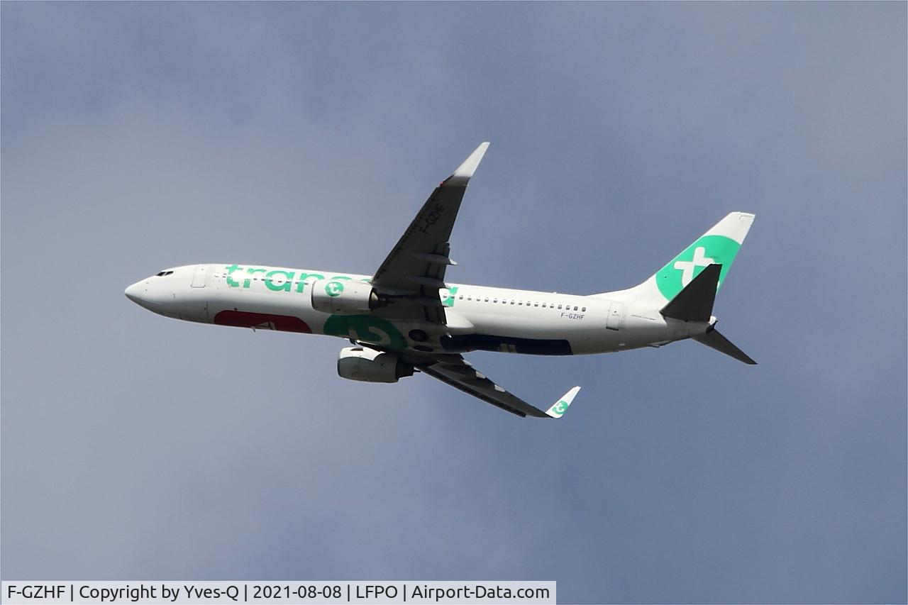 F-GZHF, 2009 Boeing 737-8K2 C/N 29677, Boeing 737-8K2, Climbing from rwy 24, Paris-Orly airport (LFPO-ORY)