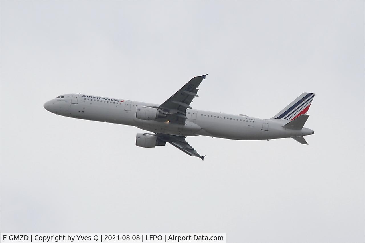 F-GMZD, 1995 Airbus A321-111 C/N 0529, Airbus A321-111, Climbing from rwy 24, Paris-Orly airport (LFPO-ORY)