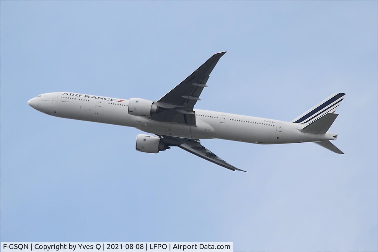 F-GSQN, 2006 Boeing 777-328/ER C/N 32960, Boeing 777-328ER, Climbing from rwy 24, Paris-Orly airport (LFPO-ORY)