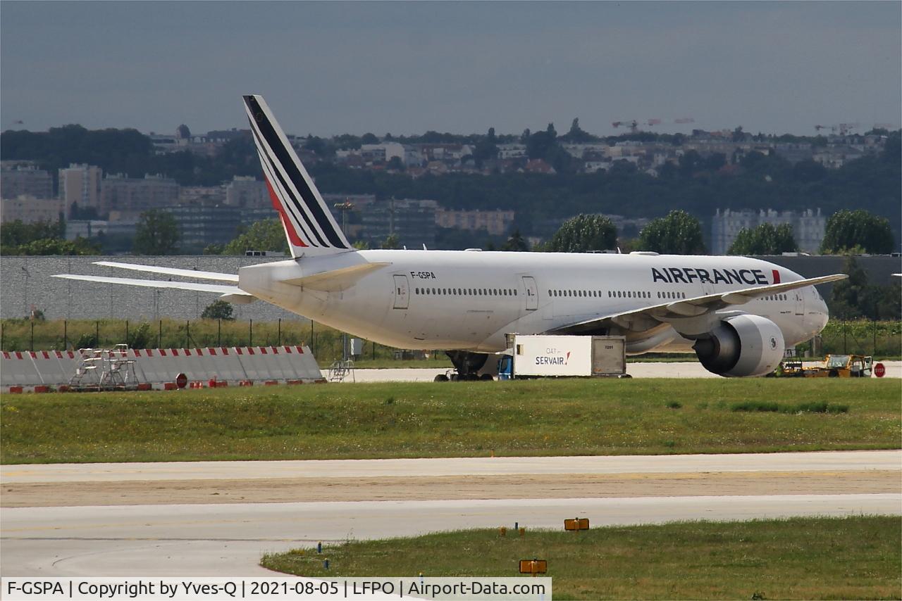 F-GSPA, 1998 Boeing 777-228/ER C/N 29002, Boeing 777-228, Parked, Paris-Orly Airport (LFPO-ORY)