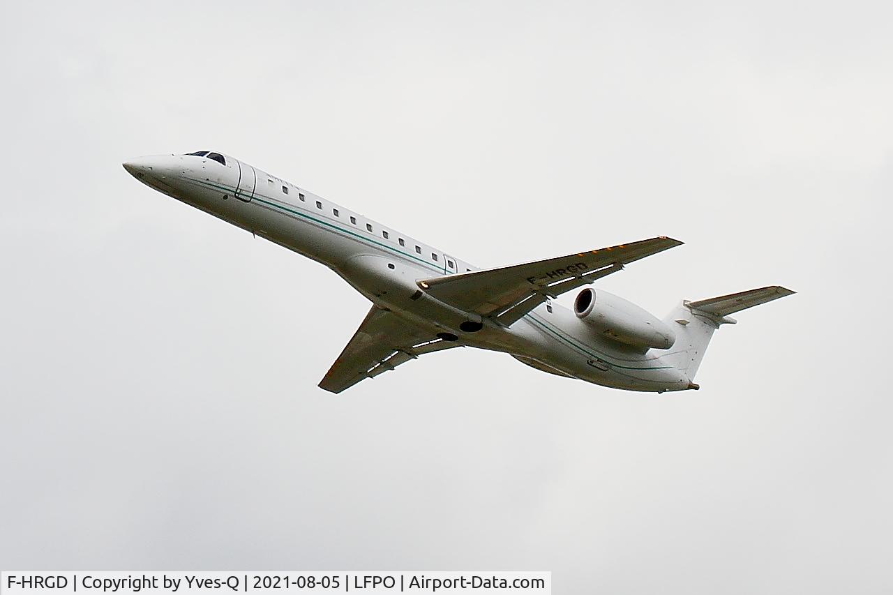 F-HRGD, 2001 Embraer EMB-145LU (ERJ-145LU) C/N 145369, Embraer ERJ-145LU, Take off rwy 24, Paris Orly airport (LFPO-ORY)