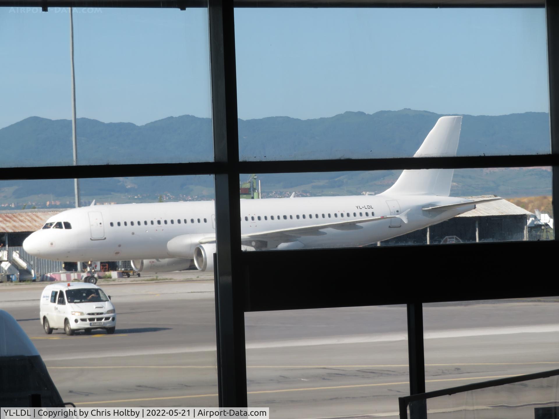 YL-LDL, 2012 Airbus A320-232 C/N 5021, At Sofia Airport, Bulgaria