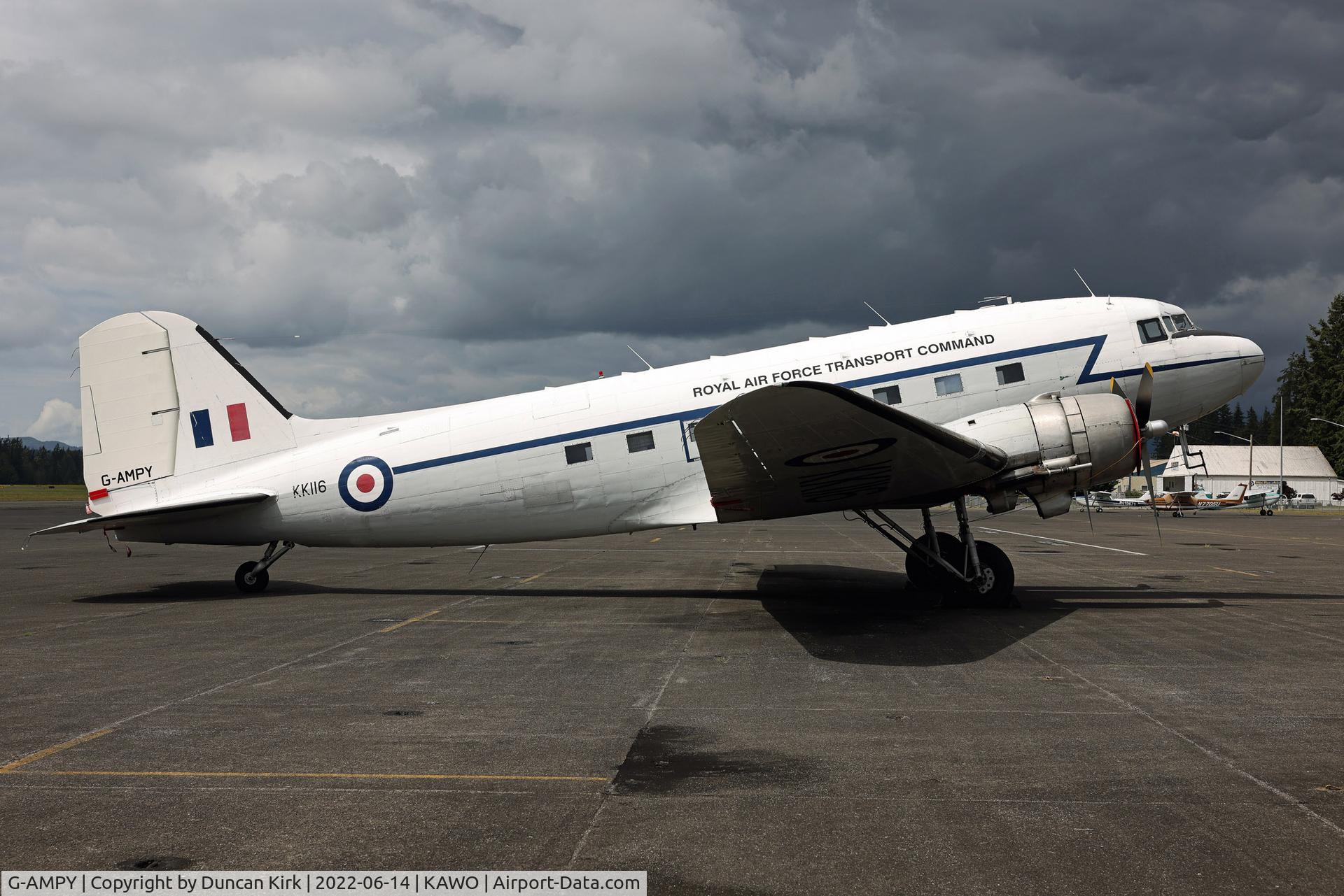 G-AMPY, 1944 Douglas C-47B-15-DK Dakota 4 C/N 26569, Recently arrived at Arlington, WA