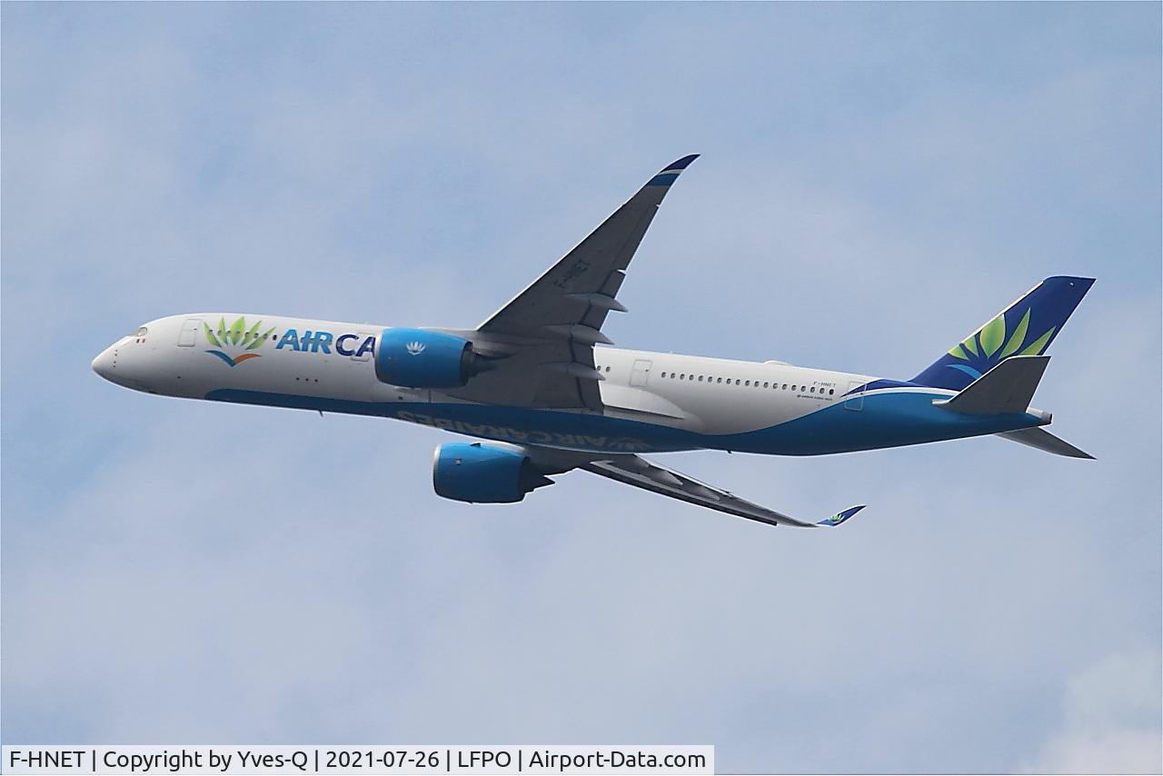 F-HNET, 2017 Airbus A350-941 C/N 0091, Airbus A350-941, Climbing from rwy 24, Paris Orly airport (LFPO-ORY)