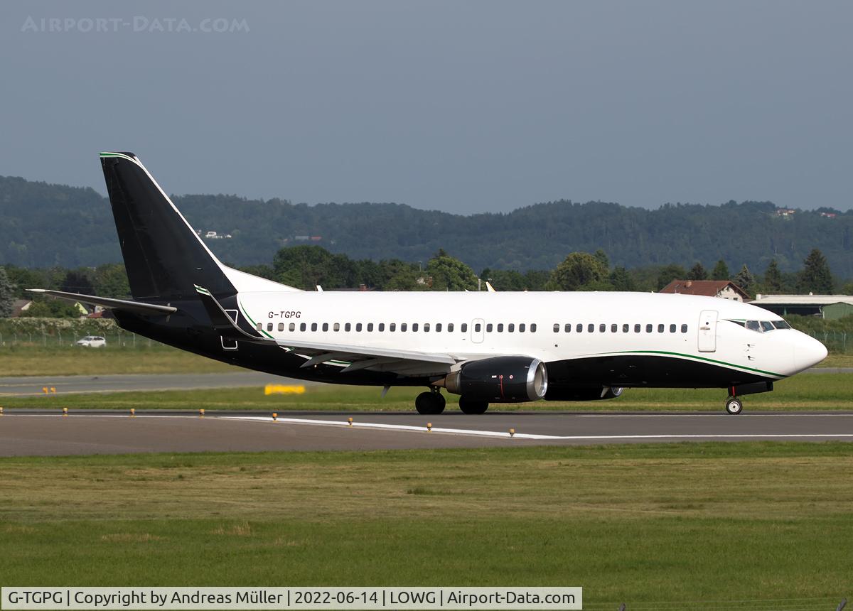 G-TGPG, 1989 Boeing 737-3Y0 C/N 24464, Nice visitor from/to Bournemouth.