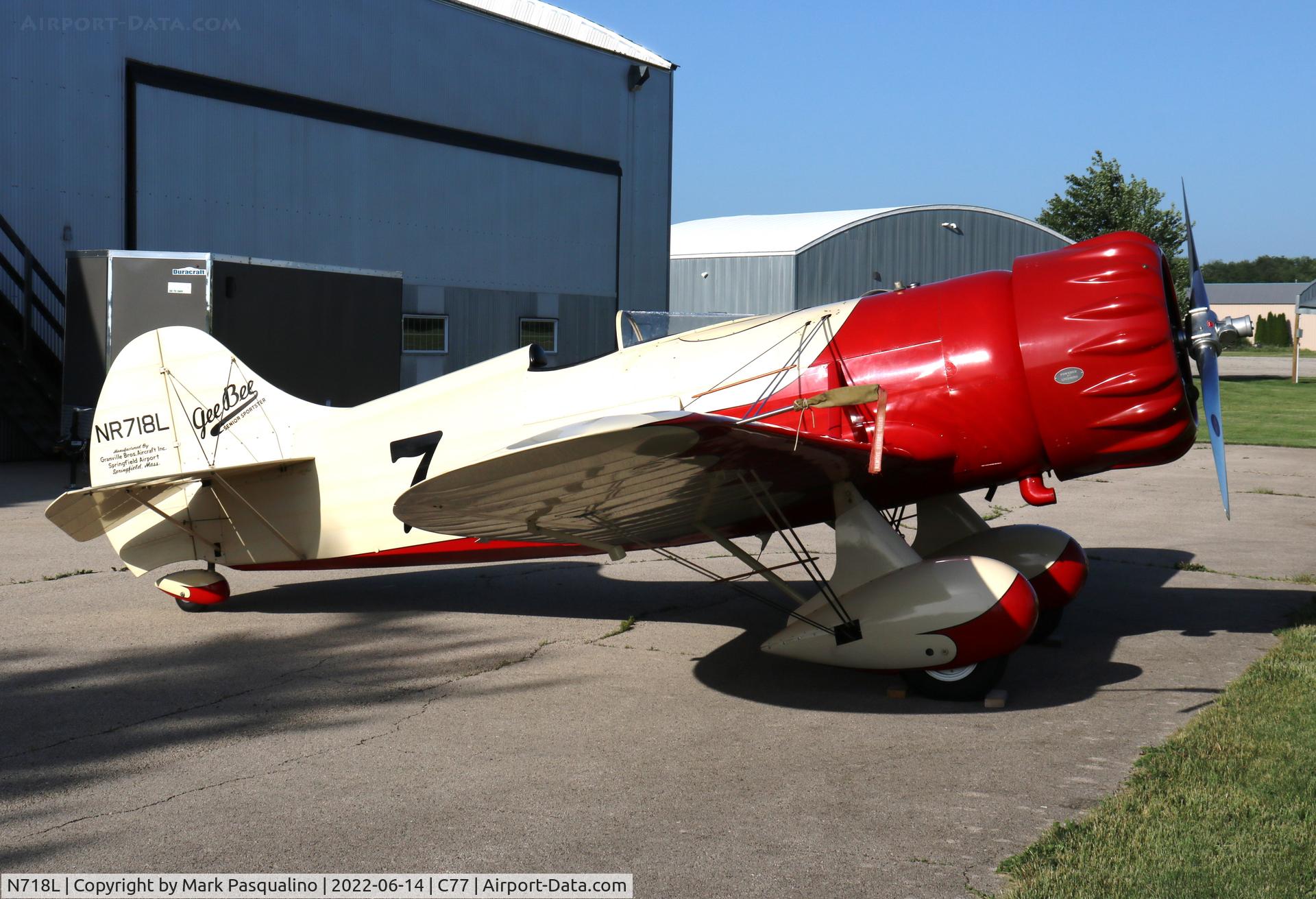 N718L, 1984 Granville Brothers Gee Bee Senior Sportster Y Replica C/N 3, Gee Bee Senior Replica Y Replica
