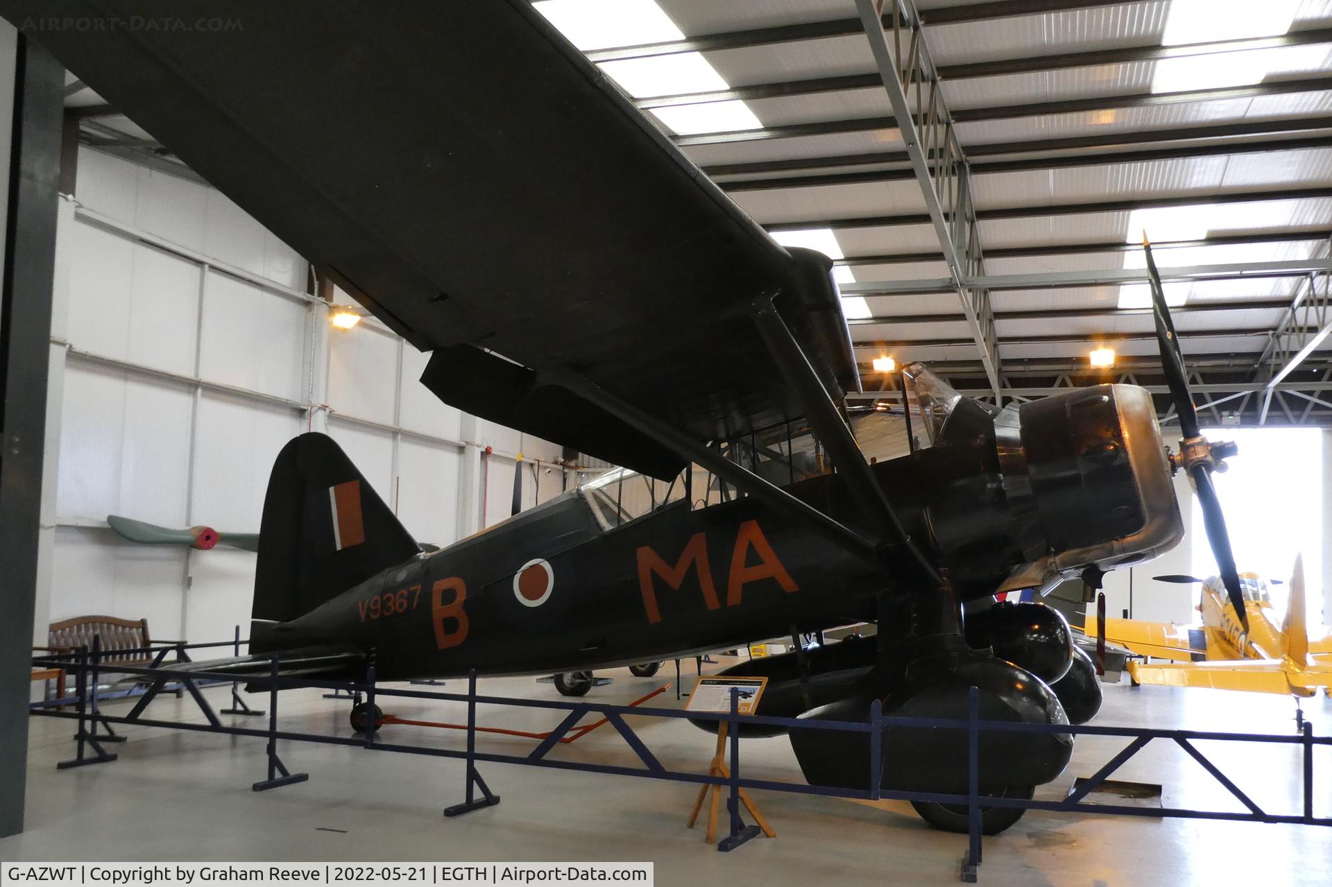 G-AZWT, 1938 Westland Lysander IIIA C/N Y1536, On display at The Shuttleworth Collection, Old Warden.