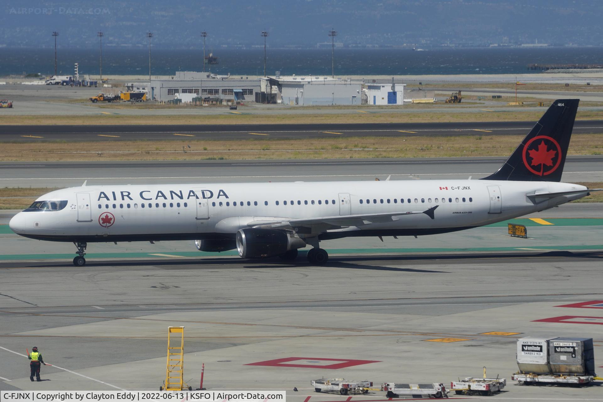 C-FJNX, 2002 Airbus A321-211 C/N 1691, Sky Terrace SFO 2022.