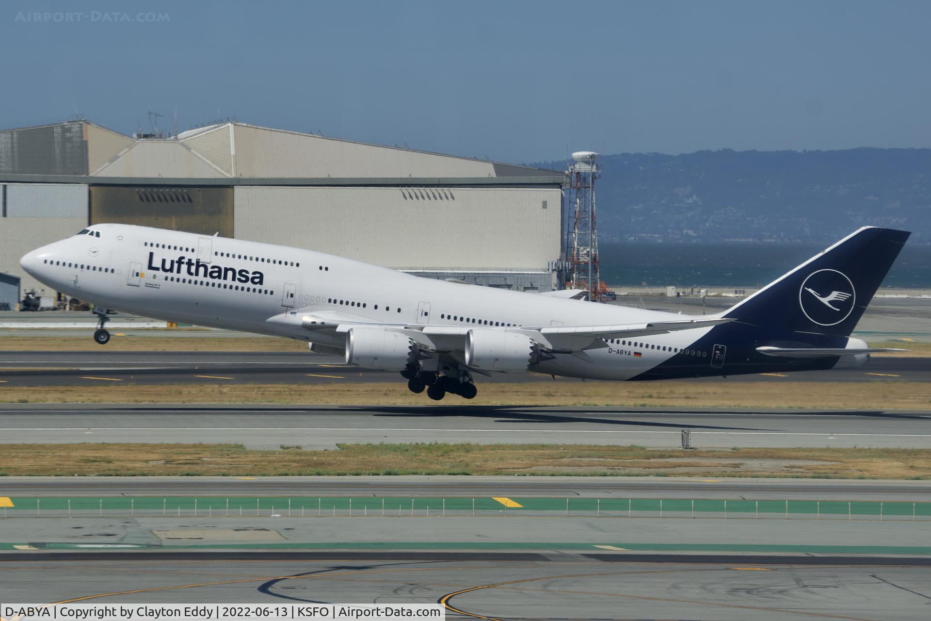 D-ABYA, 2012 Boeing 747-830 C/N 37827, Sky Terrace SFO 2022.