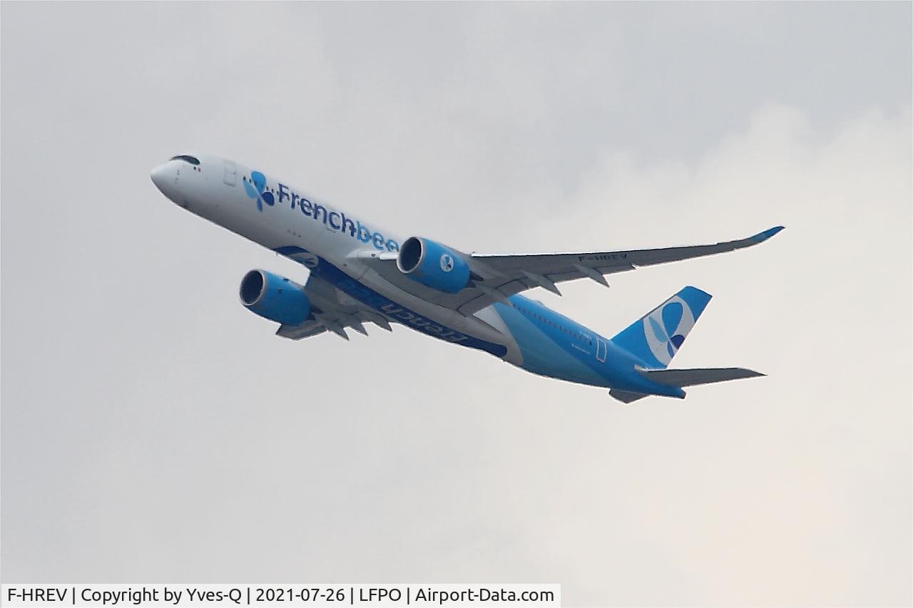 F-HREV, 2017 Airbus A350-941 C/N 193, Airbus A350-941, Climbing from rwy 24, Paris Orly airport (LFPO-ORY)