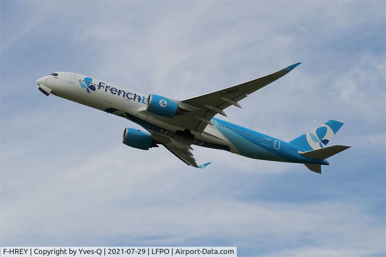 F-HREY, 2019 Airbus A350-941 C/N 325, Airbus A350-941, Take off rwy 24, Paris-Orly airport (LFPO-ORY)