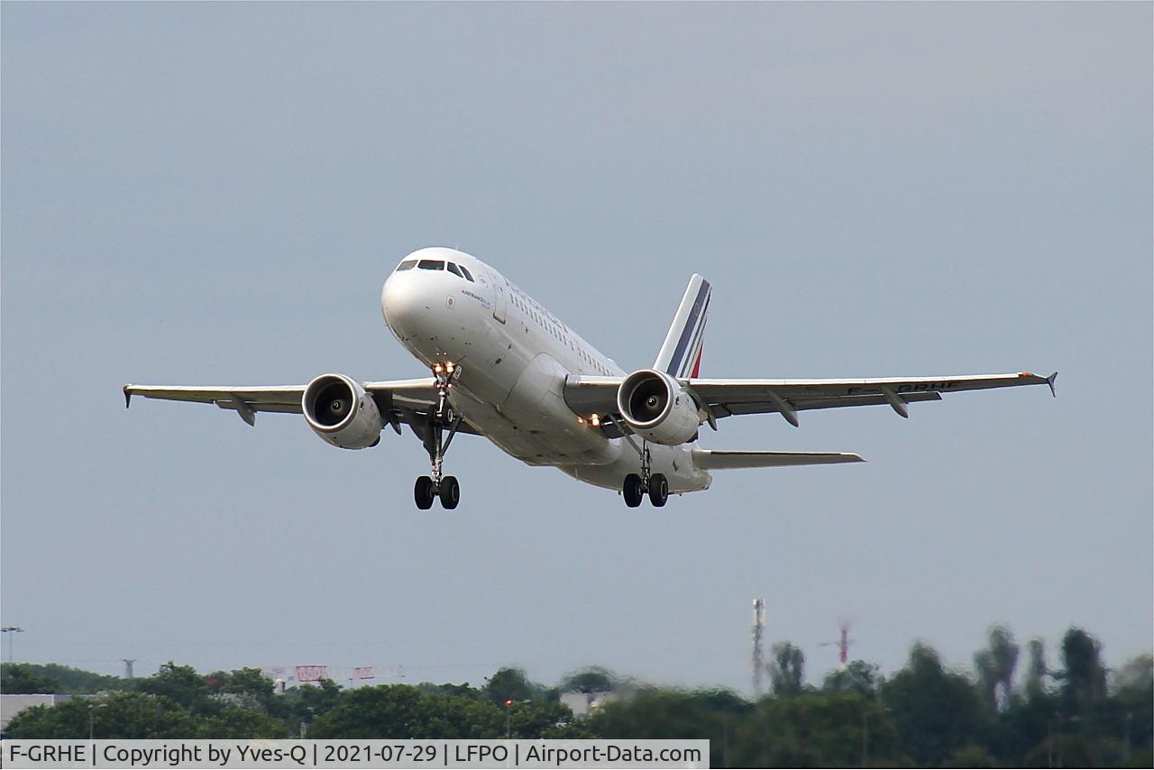 F-GRHE, 1999 Airbus A319-111 C/N 1020, Airbus A319-111, Take off rwy 24, Paris-Orly airport (LFPO-ORY)