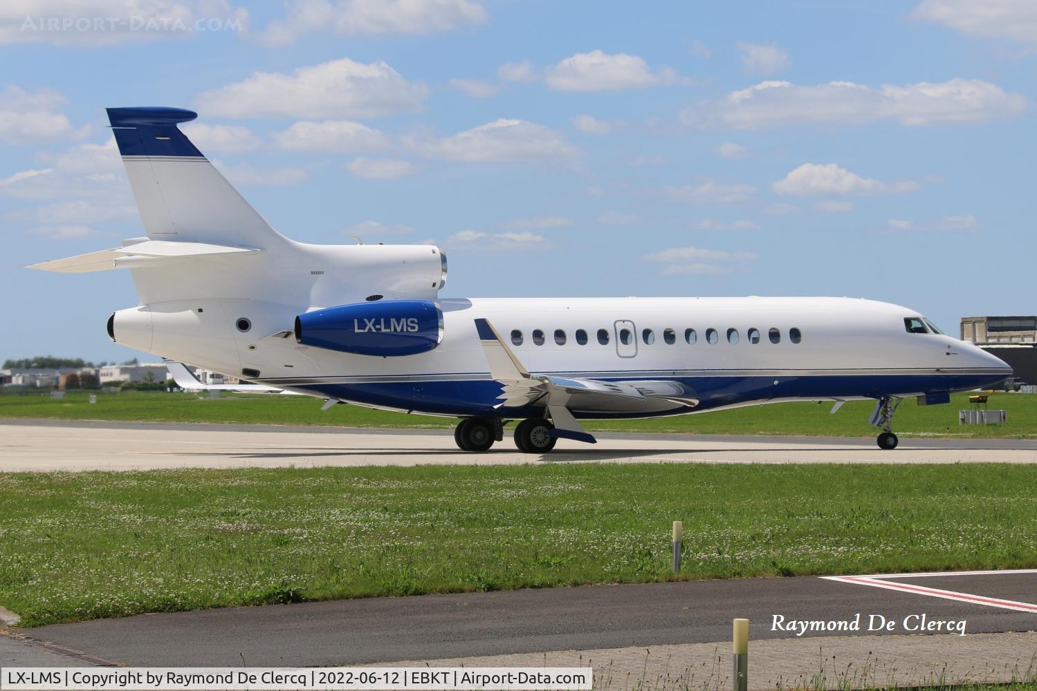 LX-LMS, 2016 Dassault Falcon 7X C/N 278, At Kortrijk Airport.