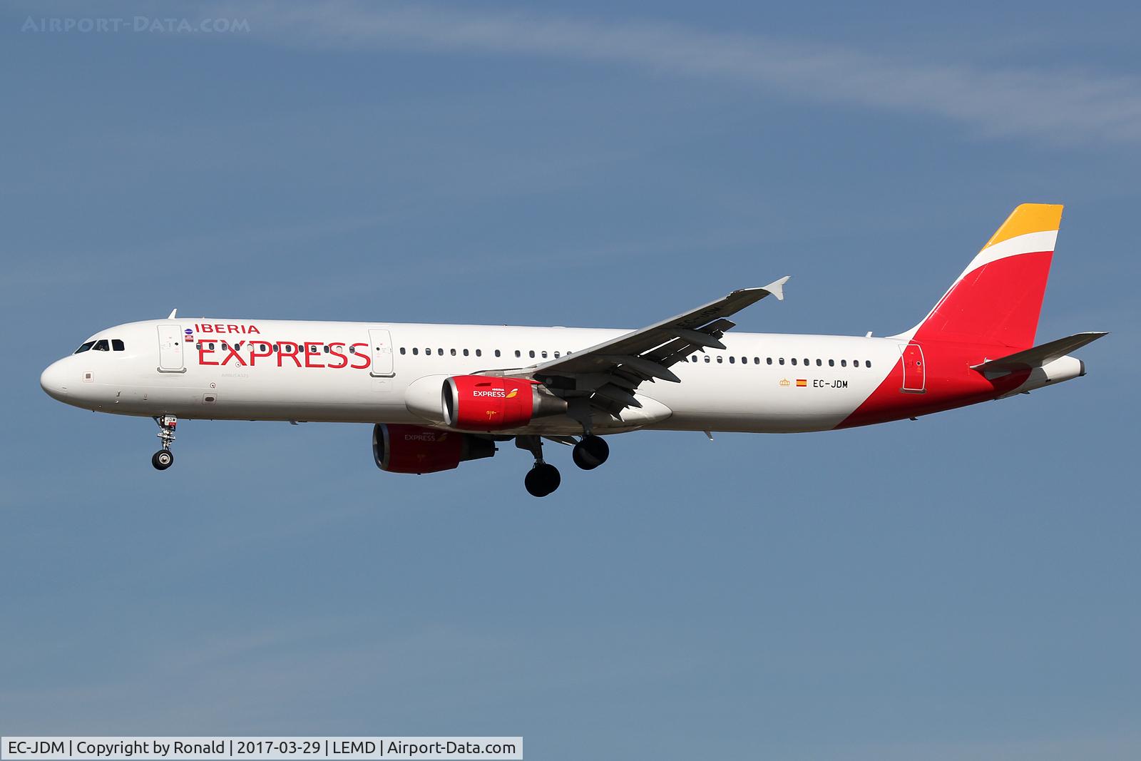 EC-JDM, 2004 Airbus A321-211 C/N 2357, at mad