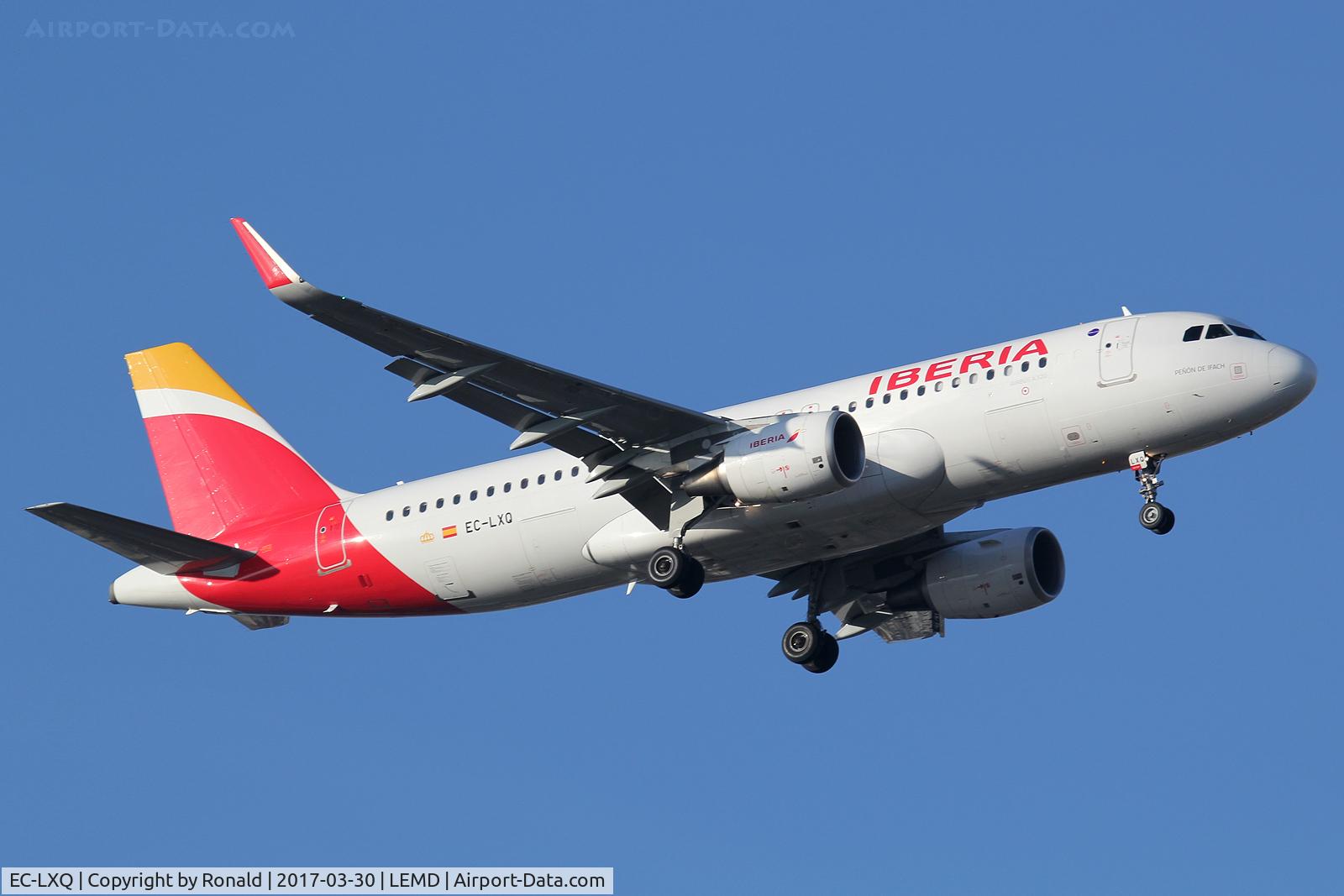 EC-LXQ, 2013 Airbus A320-216 C/N 5692, at mad