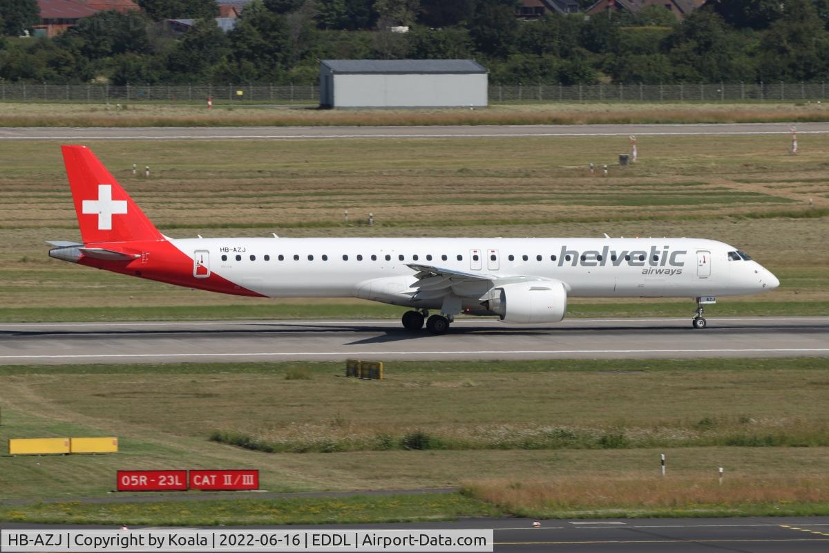 HB-AZJ, 2021 Embraer E195-E2 (ERJ-190-400 STD) C/N 19020057, Very calm departure to Zurich. Nice plane.