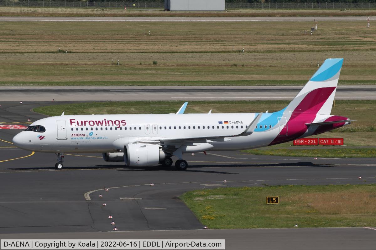 D-AENA, 2022 Airbus A320-251N C/N 10758, First NEO for Eurowings. First pic in the database.
