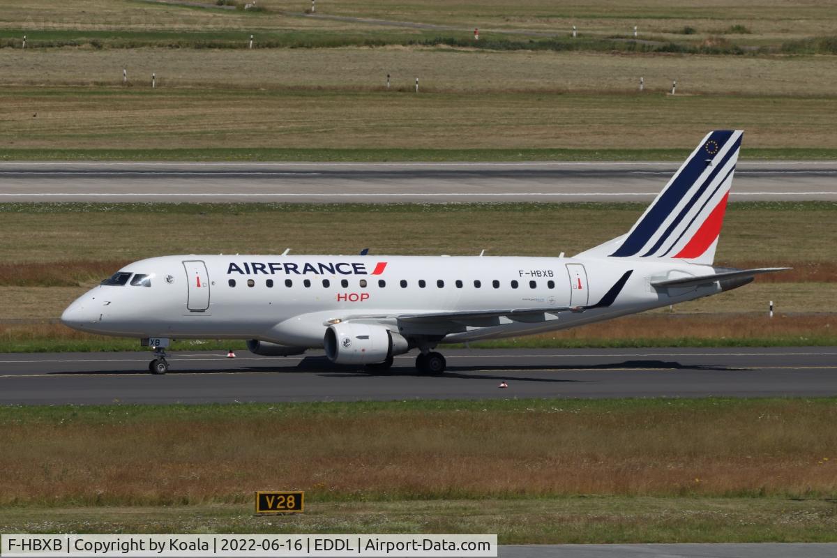 F-HBXB, 2008 Embraer 170ST (ERJ-170-100ST) C/N 17000250, Air France with HOP-Titles. Arrival from Paris CDG.