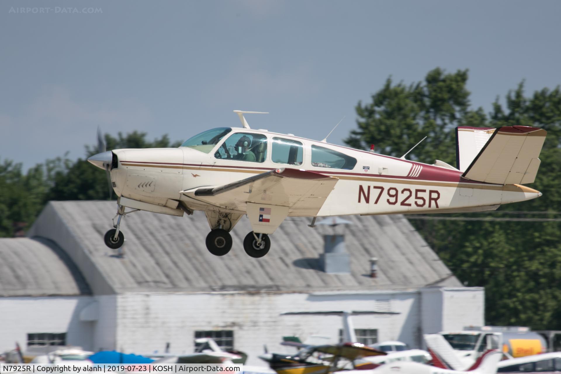 N7925R, 1969 Beech V35A Bonanza C/N D-8949, Arriving at AirVenture 2019