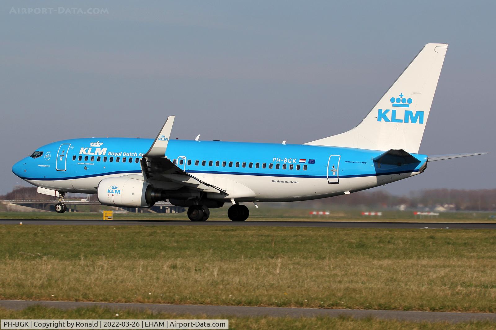 PH-BGK, 2010 Boeing 737-7K2 C/N 38054, at spl
