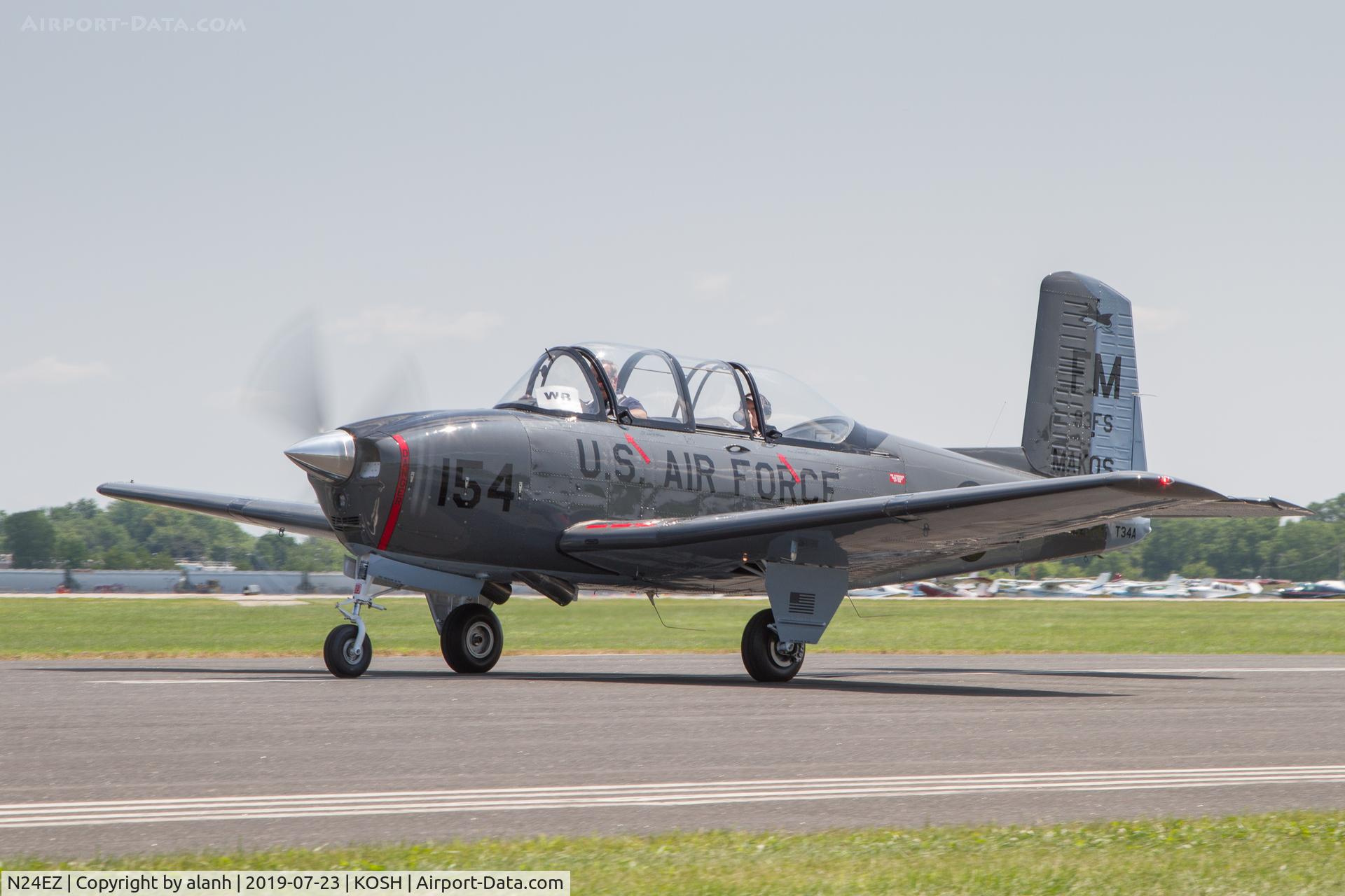 N24EZ, 1956 Beech T-34A Mentor C/N CG-154, At AirVenture 2019