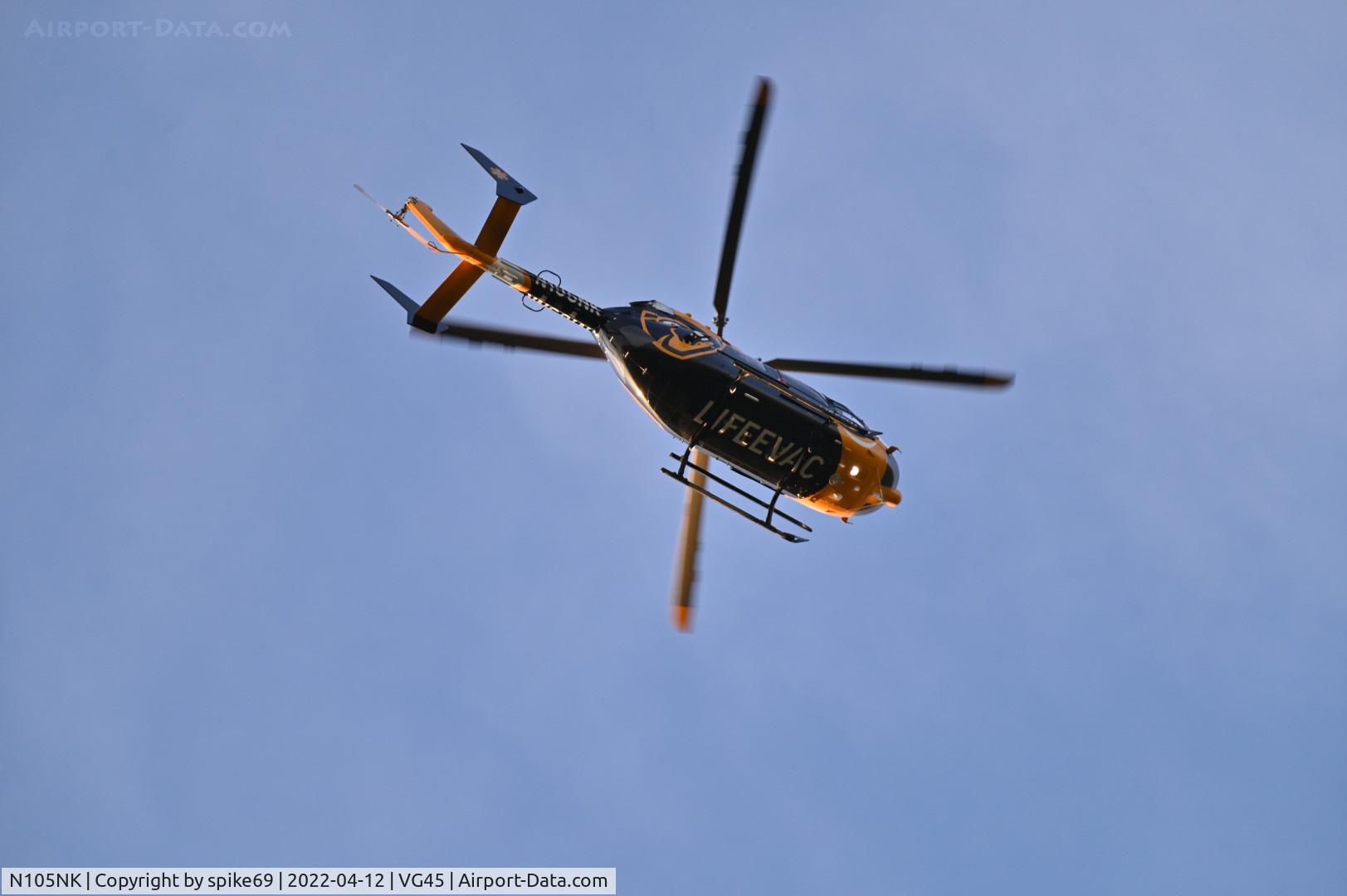 N105NK, 2020 Airbus Helicopters MBB-BK 117 C-2 C/N 9860, N105NK en route to a medevac.