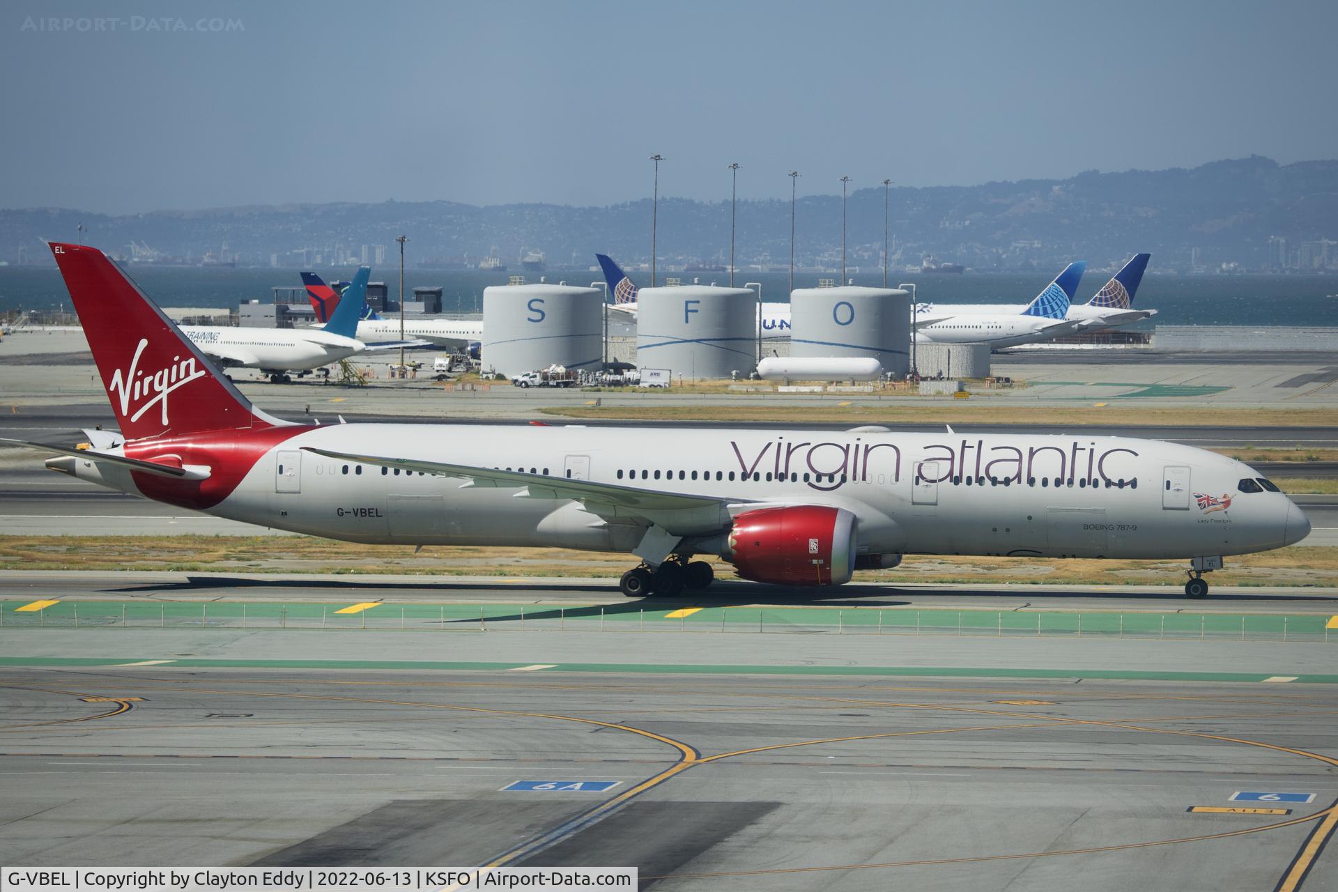 G-VBEL, 2018 Boeing 787-9 Dreamliner C/N 37980, Sky Terrace SFO 2022.
