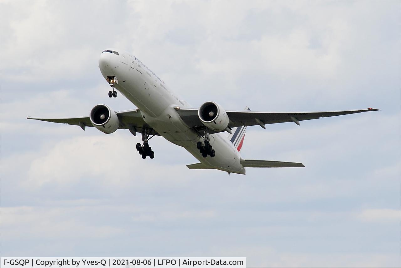 F-GSQP, 2006 Boeing 777-328/ER C/N 35676, Boeing 777-328ER, Take off rwy 24, Paris Orly airport (LFPO-ORY)