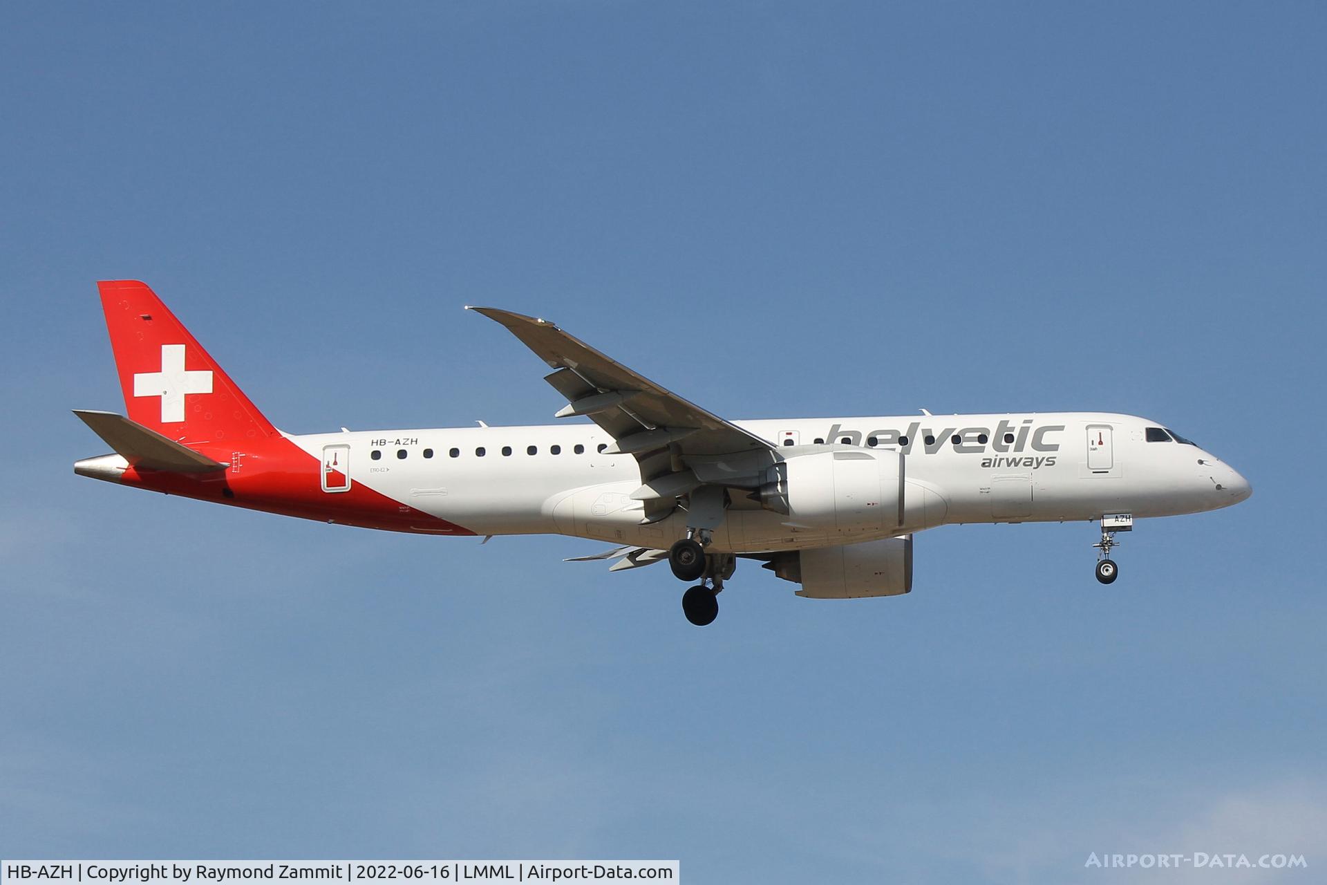 HB-AZH, 2021 Embraer E195-E2 (ERJ-190-400STD) C/N 19020046, Embraer E195-E2 HB-AZH Helvetic Airways