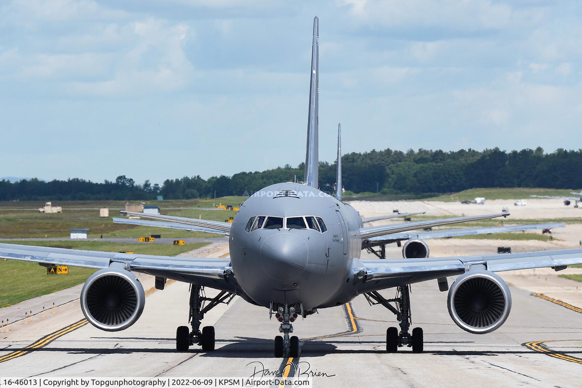 16-46013, 2020 Boeing KC-46A Pegasus C/N 34109, PACK51-52 taxing up for a departure.