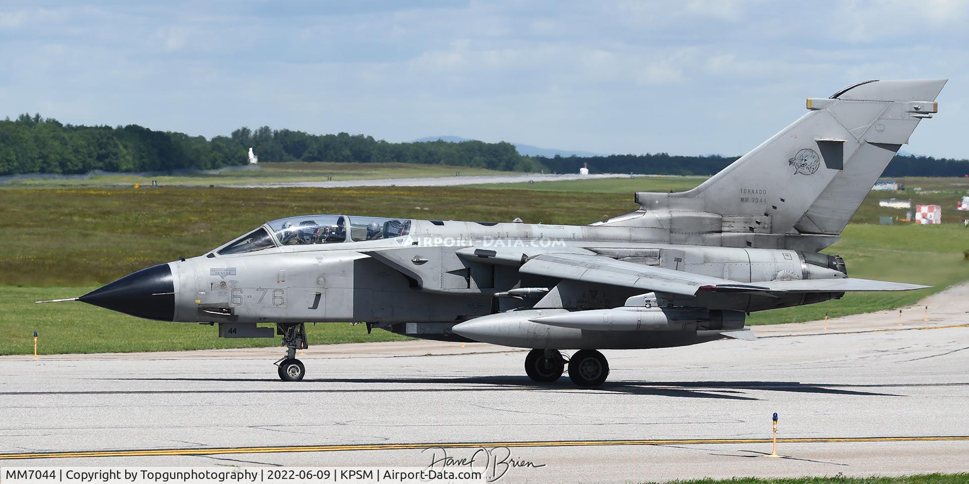 MM7044, Panavia Tornado IDS MLU C/N 375/IS043/5053, Tornado Wingman turns to keep any objects being blown up his intakes while holding short.