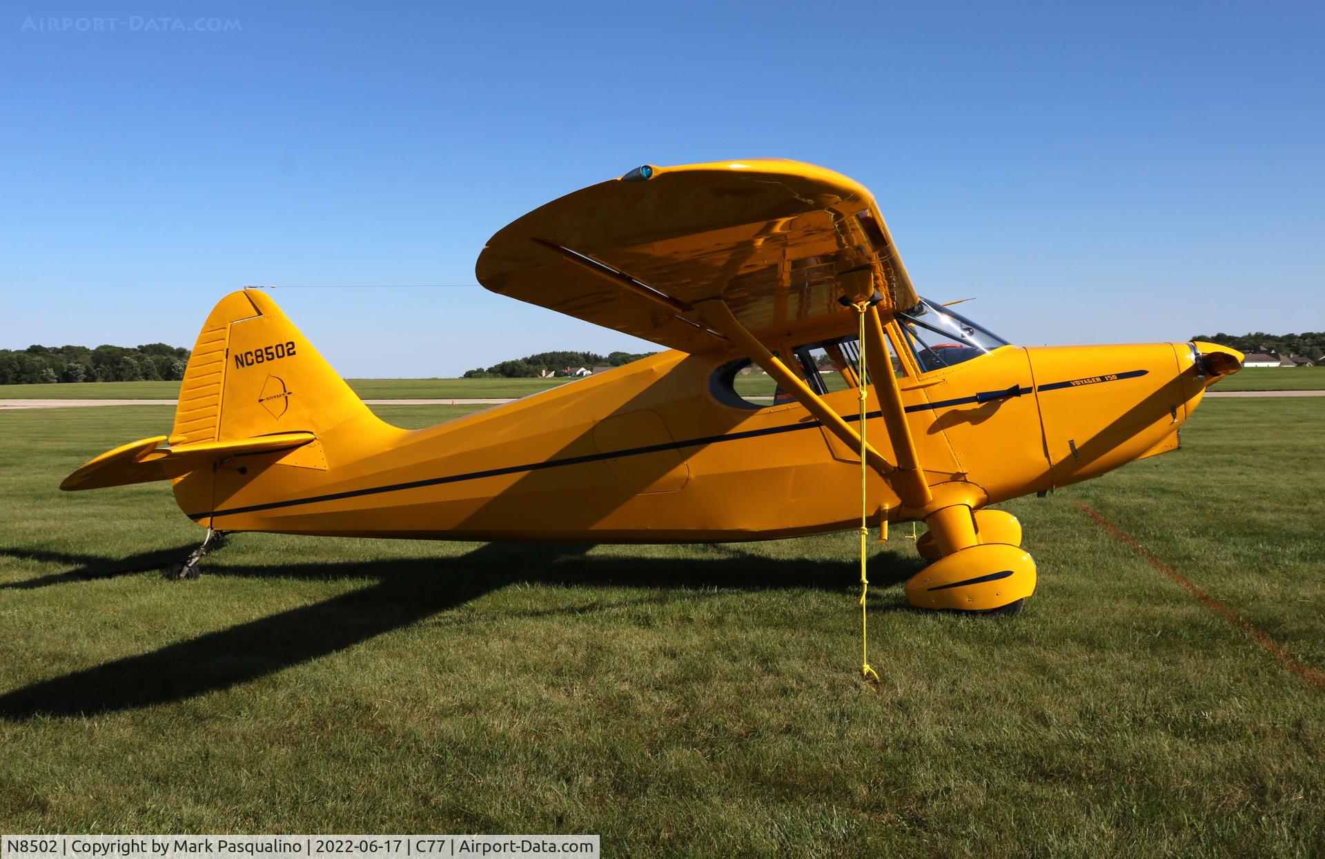 N8502, 1947 Stinson 108 Voyager C/N 108-1502, Stinson 108