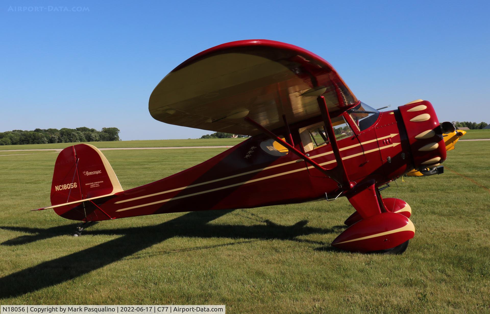 N18056, 1937 Monocoupe 90A C/N A-765, Monocoupe 90A