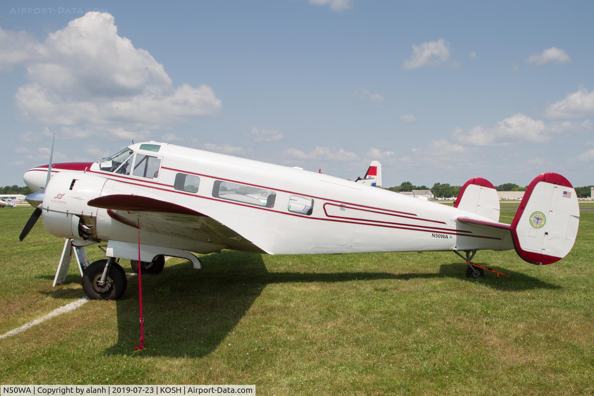 N50WA, 1962 Beech G18S C/N BA-616, At AirVenture 2019