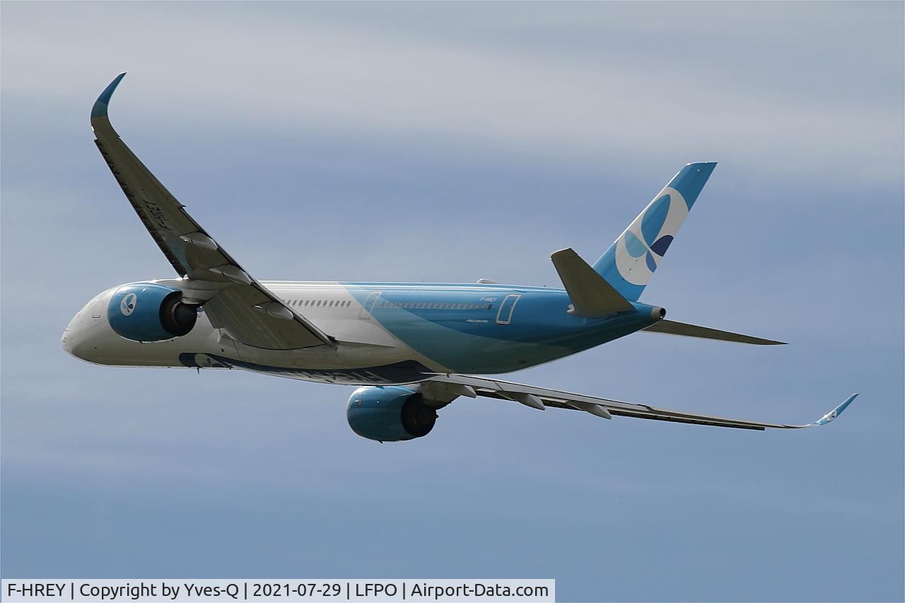 F-HREY, 2019 Airbus A350-941 C/N 325, Airbus A350-941, Climbing from rwy 24, Paris-Orly airport (LFPO-ORY)