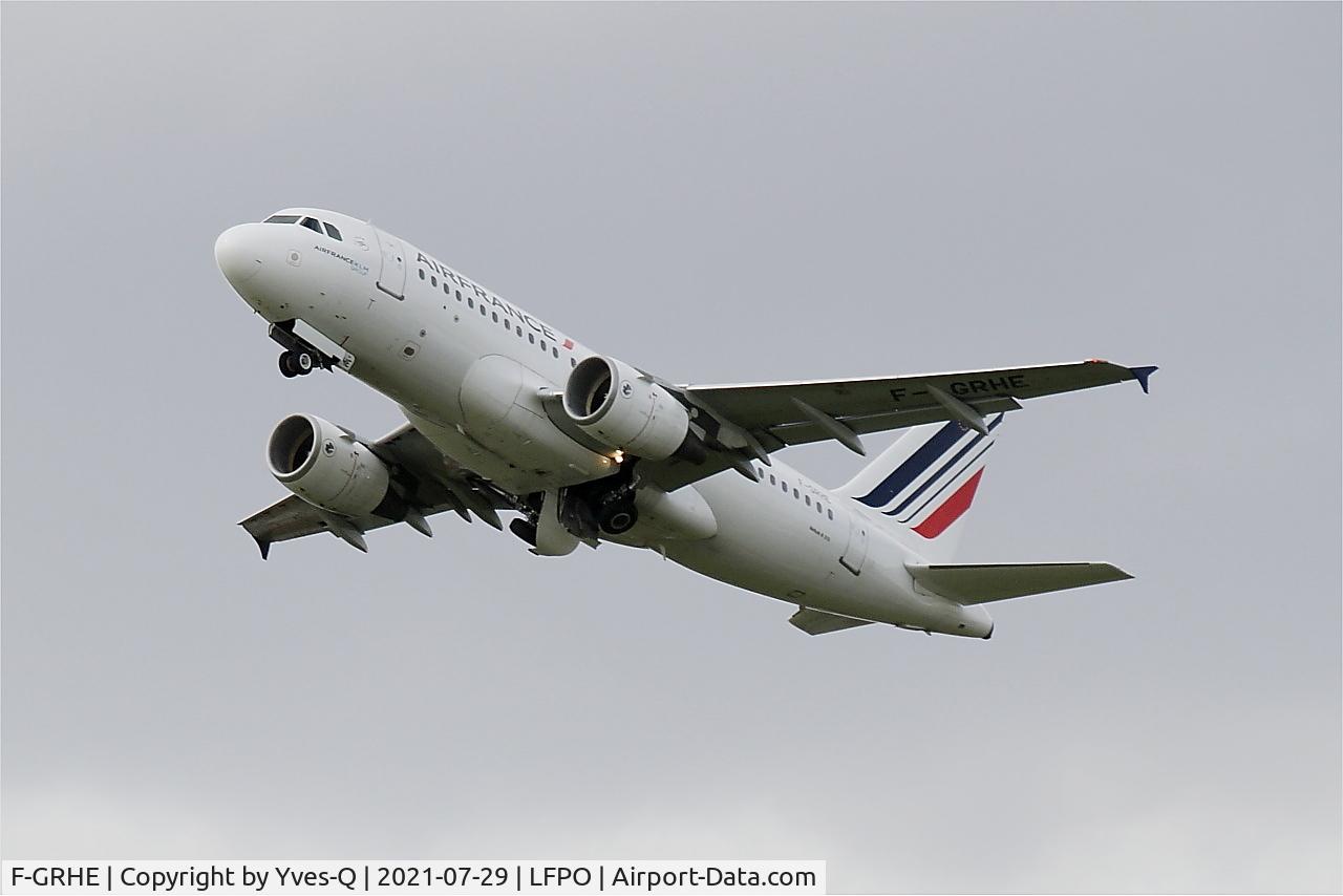 F-GRHE, 1999 Airbus A319-111 C/N 1020, Airbus A319-111, Take off rwy 24, Paris-Orly airport (LFPO-ORY)