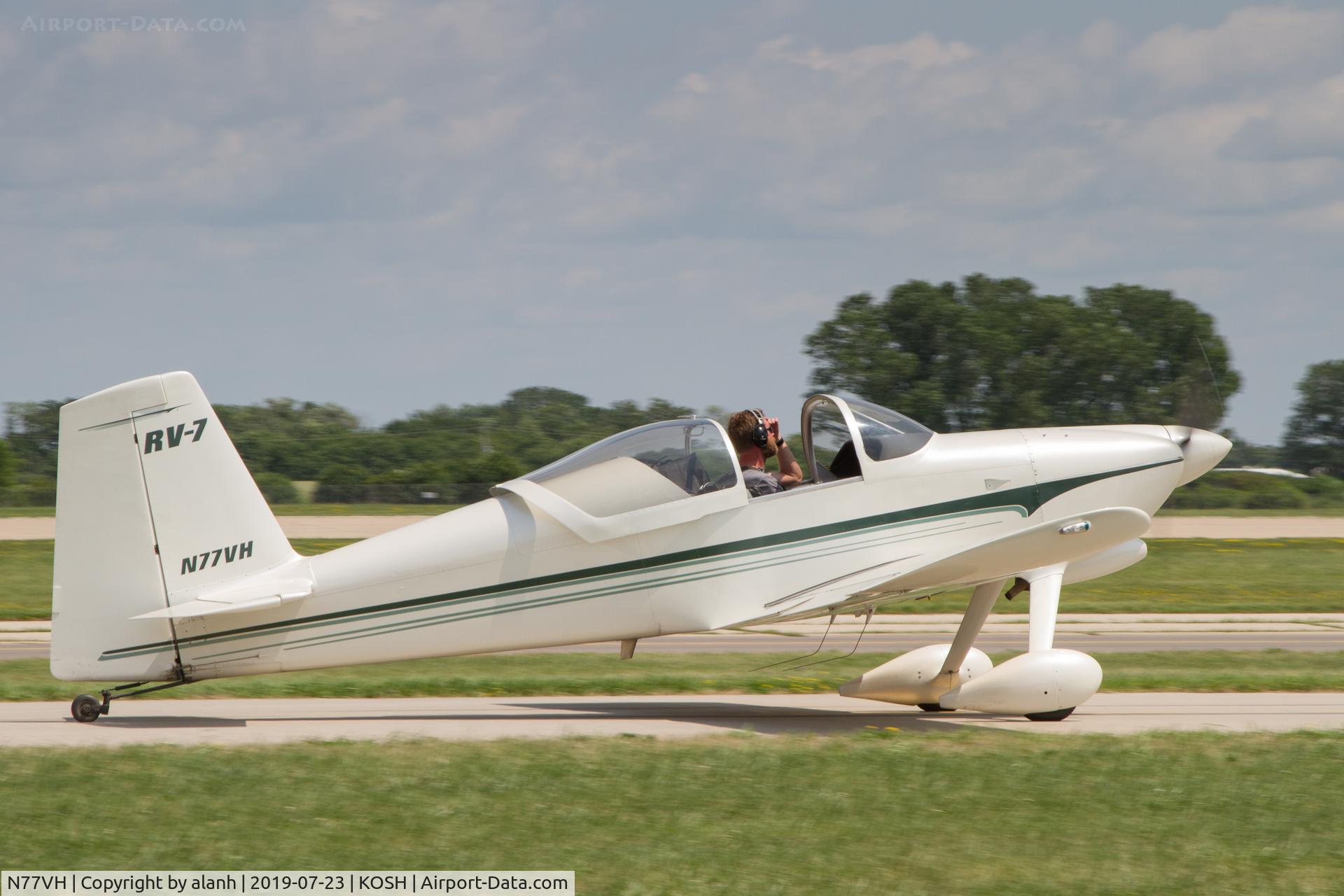 N77VH, Vans RV-7 C/N 70165, At AirVenture 2019