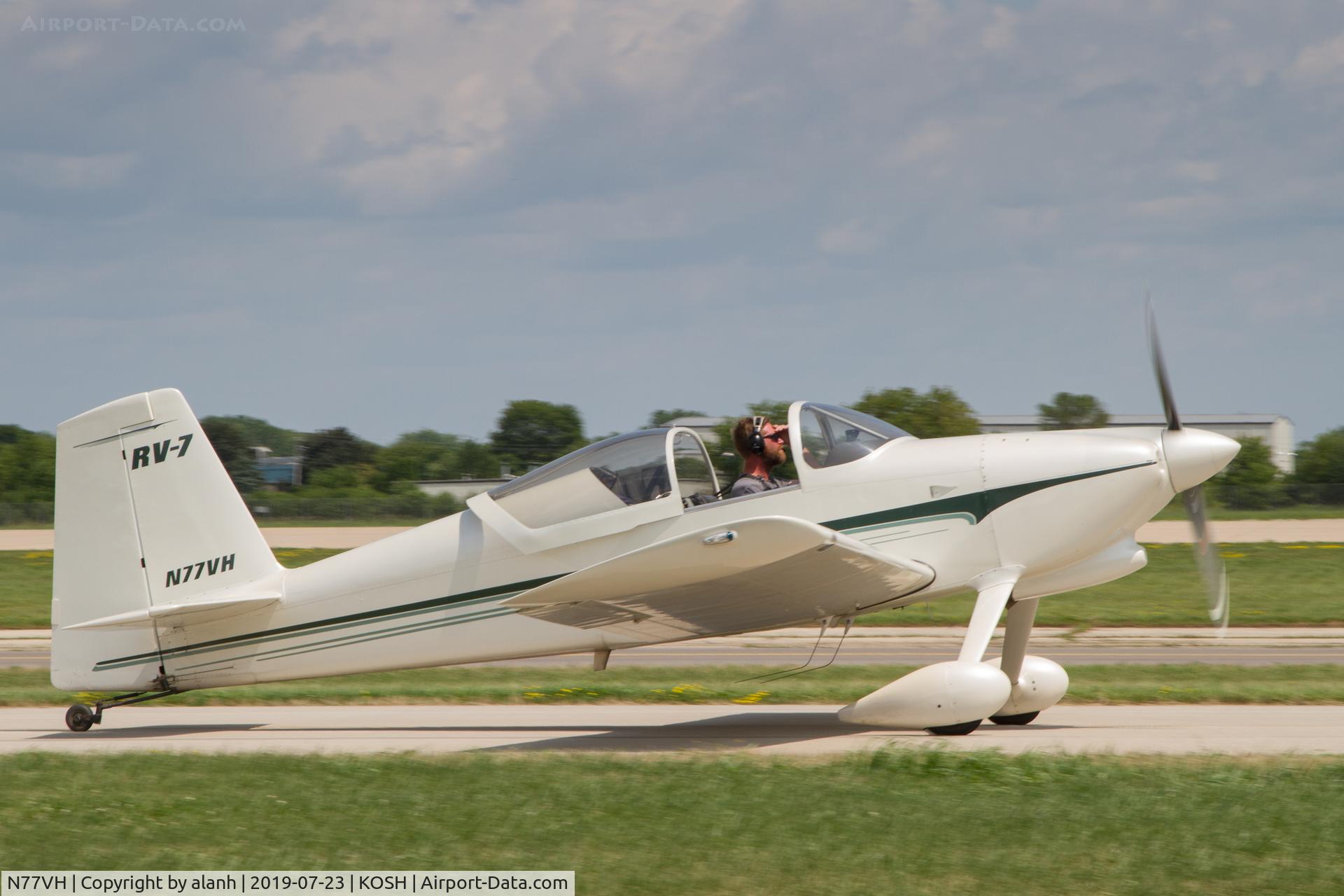 N77VH, Vans RV-7 C/N 70165, At AirVenture 2019