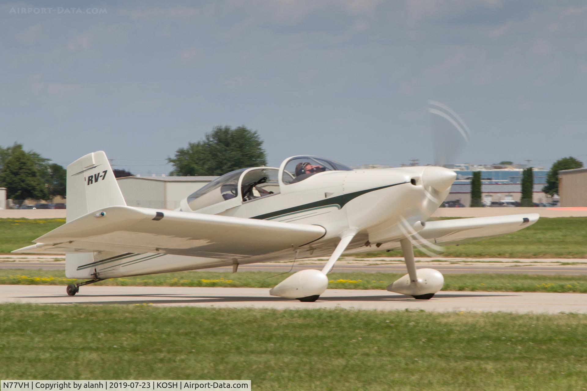 N77VH, Vans RV-7 C/N 70165, At AirVenture 2019