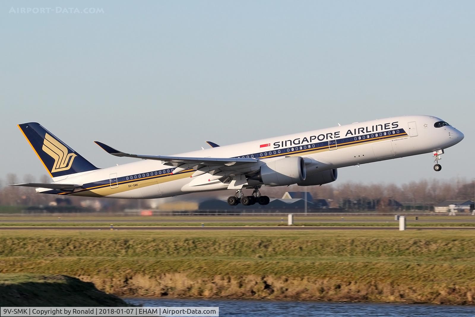 9V-SMK, 2016 Airbus A350-941 C/N 084, at spl
