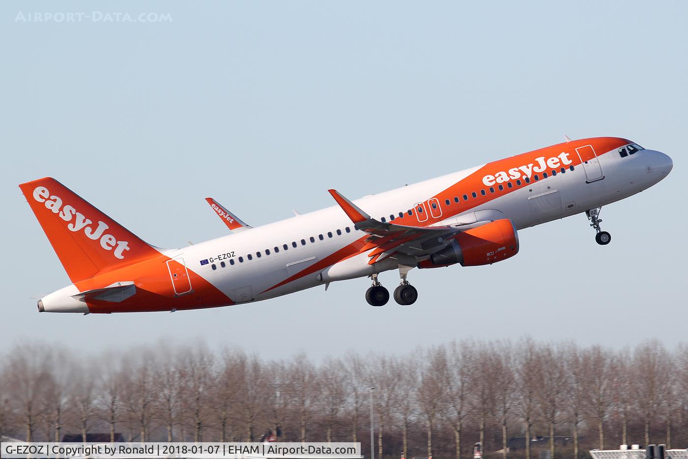 G-EZOZ, 2015 Airbus A320-214 C/N 6918, at spl