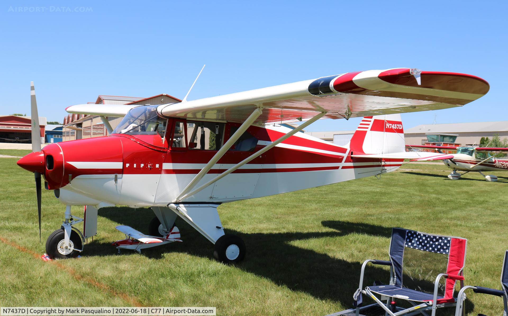 N7437D, 1957 Piper PA-22-150 C/N 22-5201, Piper PA-22-150