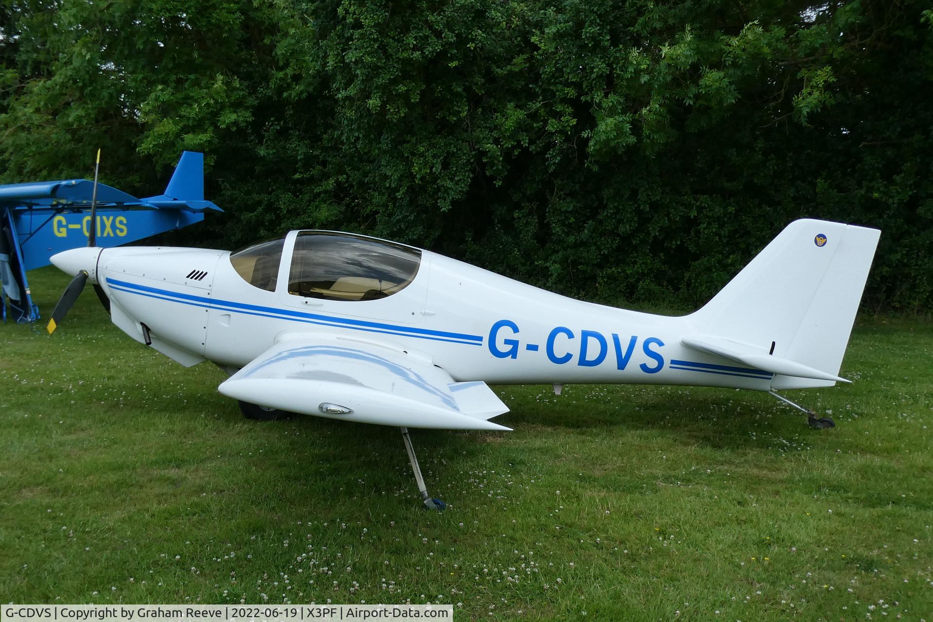 G-CDVS, 2006 Europa XS Monowheel C/N PFA 247-13217, Parked at Priory Farm.