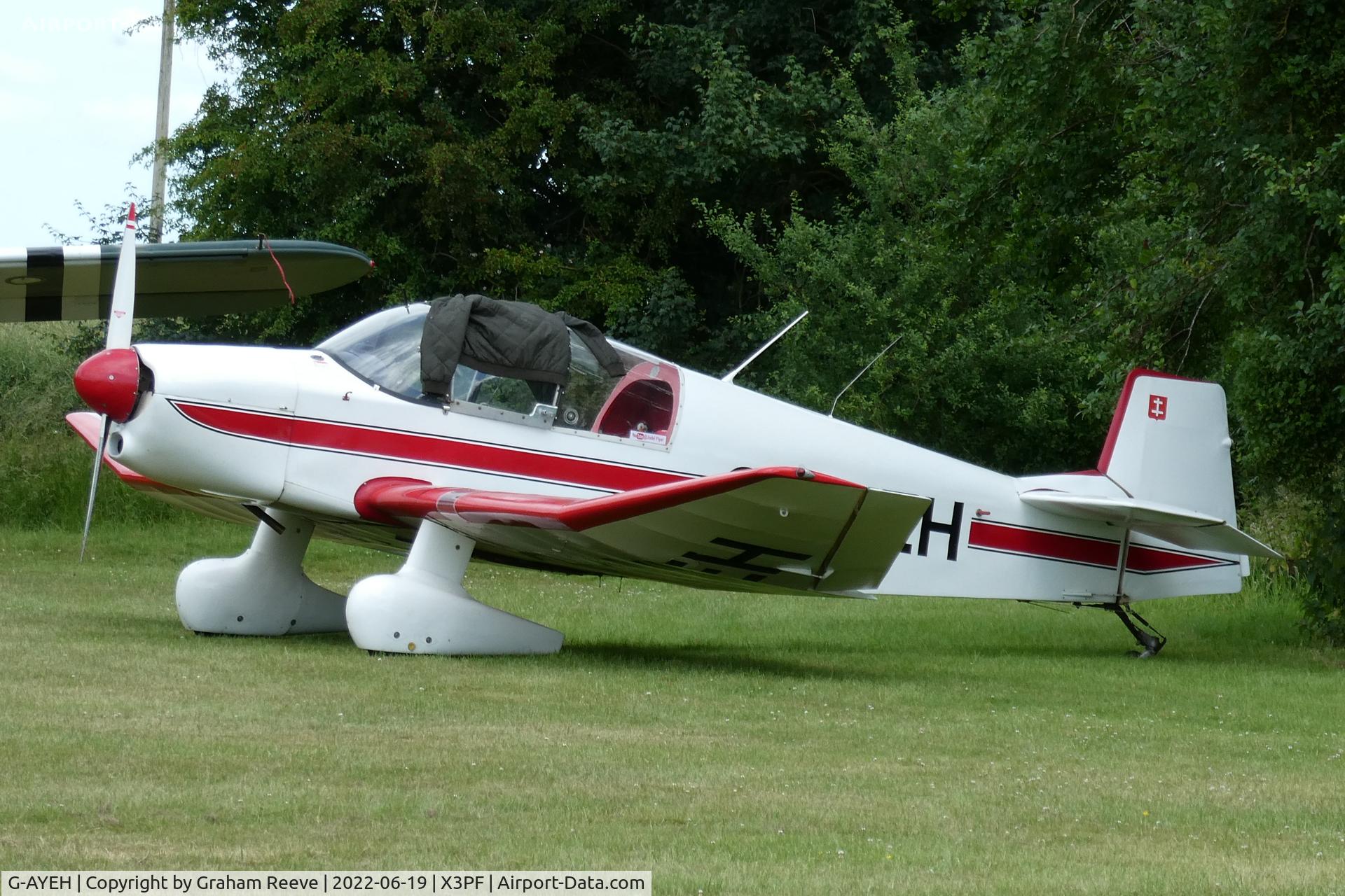 G-AYEH, 1963 SAN Jodel DR-1050 Ambassadeur C/N 455, Parked at Priory Farm.