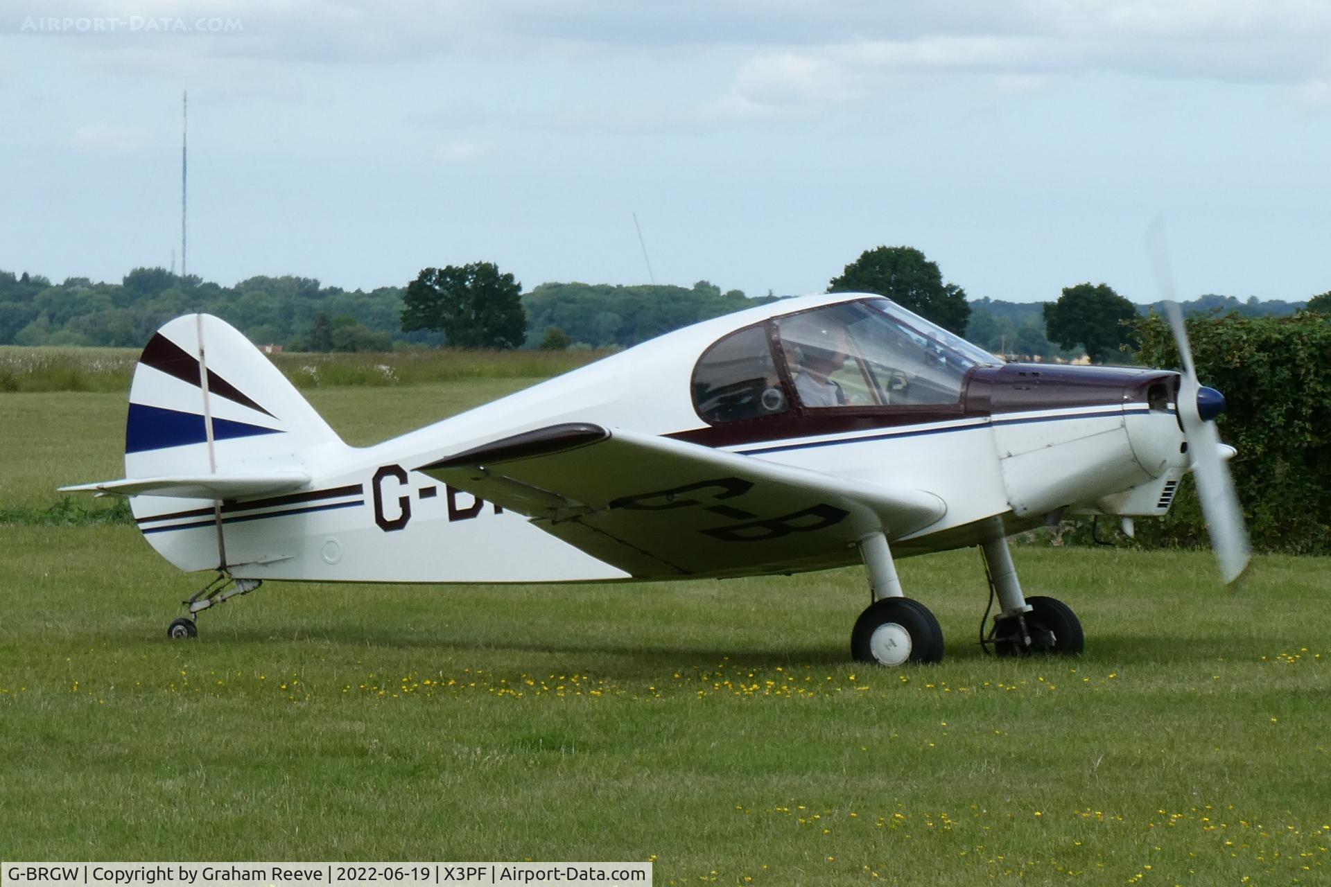 G-BRGW, 1994 Gardan Minicab (JB01 Standard) C/N PFA 1823, Just landed at Priory Farm.